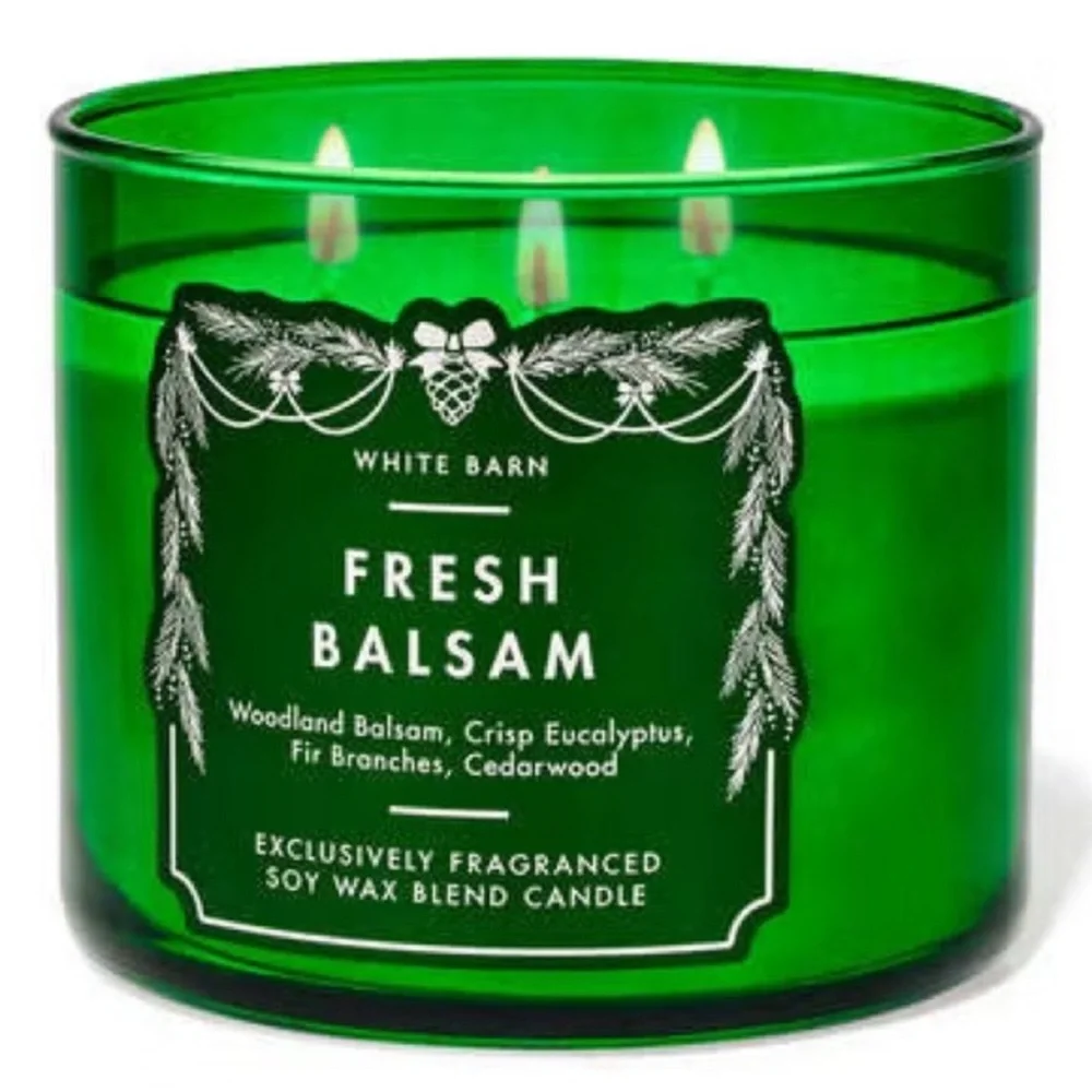 White Barn Fresh Balsam 3-Wick Candle